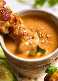 Chicken Satay Peanut Sauce, Cauli Rice 2 Servings GF K